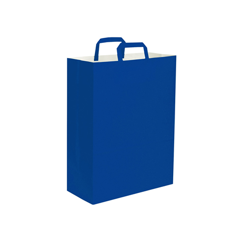 Shopper in carta con maniglia piatta 45x48x15