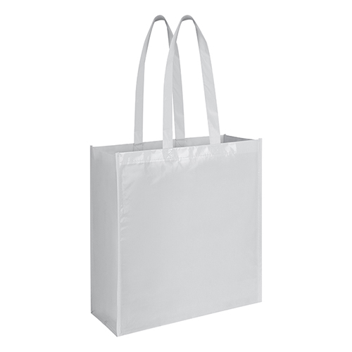 Shopper in tnt plastificato lucido con manici lunghi 38X42X15 MONIQUE