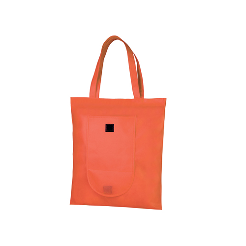 Shopper in tnt richiudibile manici lunghi 38x42 