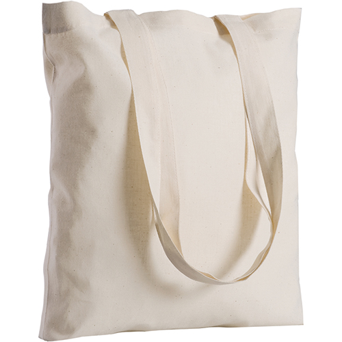 Shopper in cotone manici lunghi 38x42