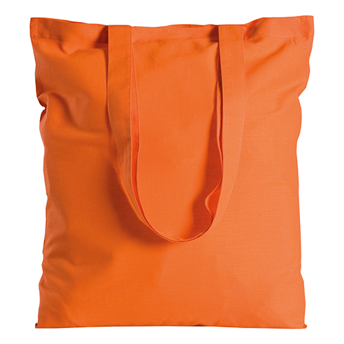 Shopper in cotone con manici lunghi 38x42