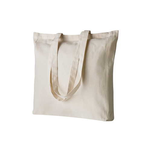 Shopper in cotone con manici lunghi 38x42x8 ASSUAN